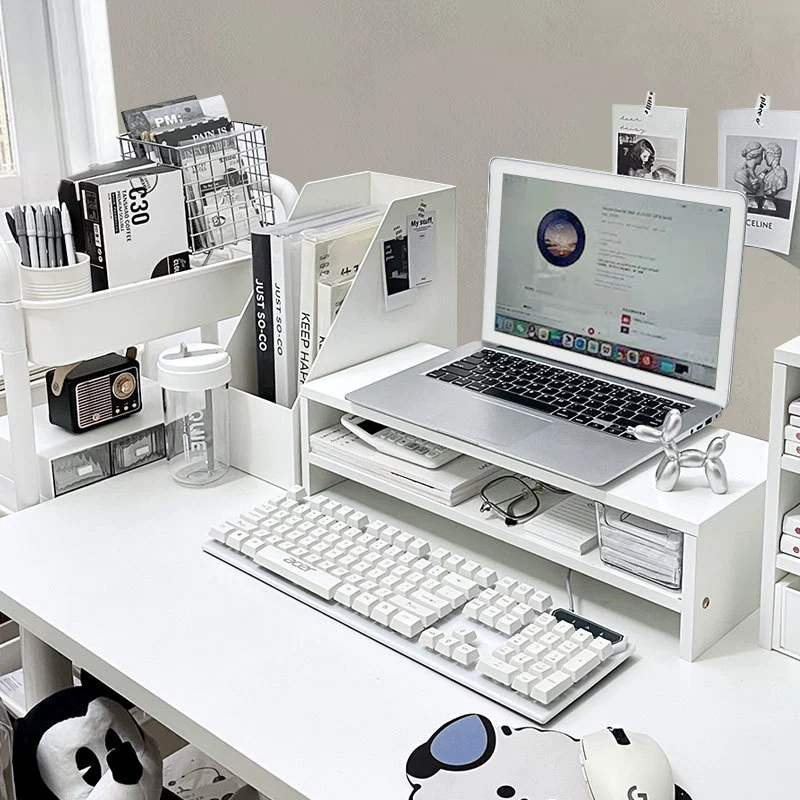 Настольная стойка для ноутбука для девочек, рабочая станция для общежития, студенческая стойка для хранения, компьютерное хранилище, книга, артефакт