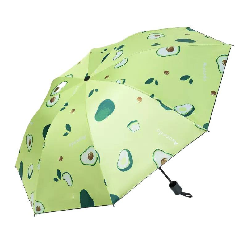 紫外线三折遮阳手动防晒可晴雨伞防水果印制雨伞批发厂家直销|undefined