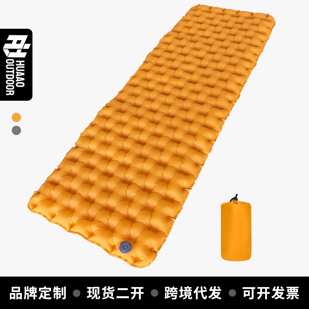Outdoor thickened and widened sleeping pad, inflatable moisture-proof pad for overnight camping, custom-made, lightweight and portable