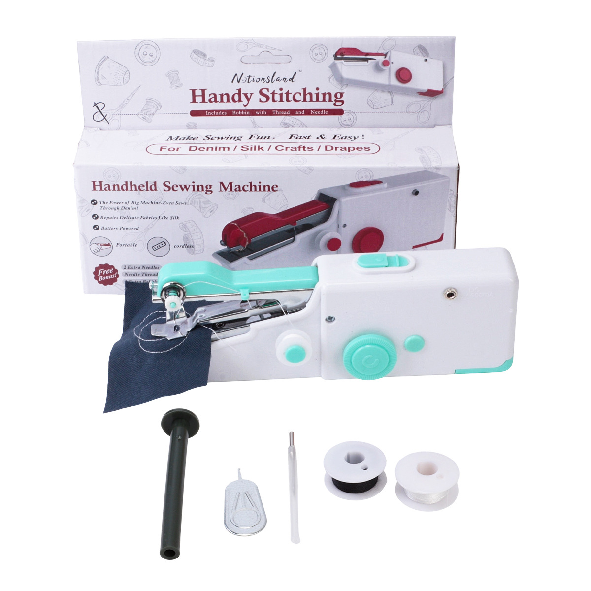 Máquina de coser eléctrica doméstica portátil USB conectable máquina de coser mini máquina de coser portátil pequeña