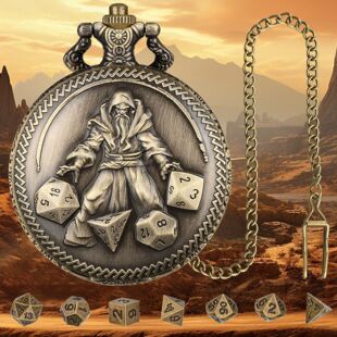 (Private model) DND dice jewelry pocket case antique three-dimensional figure mage warlock case factory outlet