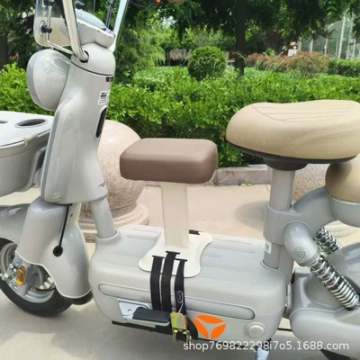and Tailin front-mounted child seats, Electric car child seat - thickened-brown-single-chair-binding-device