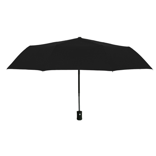 Fully Automatic Black Rubber Umbrella Three-Fold Business Advertising Umbrella With Logo Printing Large Size Umbrella Manufacturer Wholesale