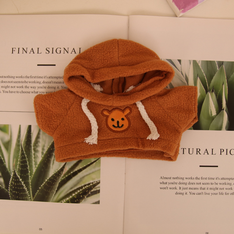 Suéter de muñeca de peluche oso de peluche con dientes perdidos ropa de muñeca máquina de agarre para mascotas accesorios de muñeca suéter camiseta al por mayor