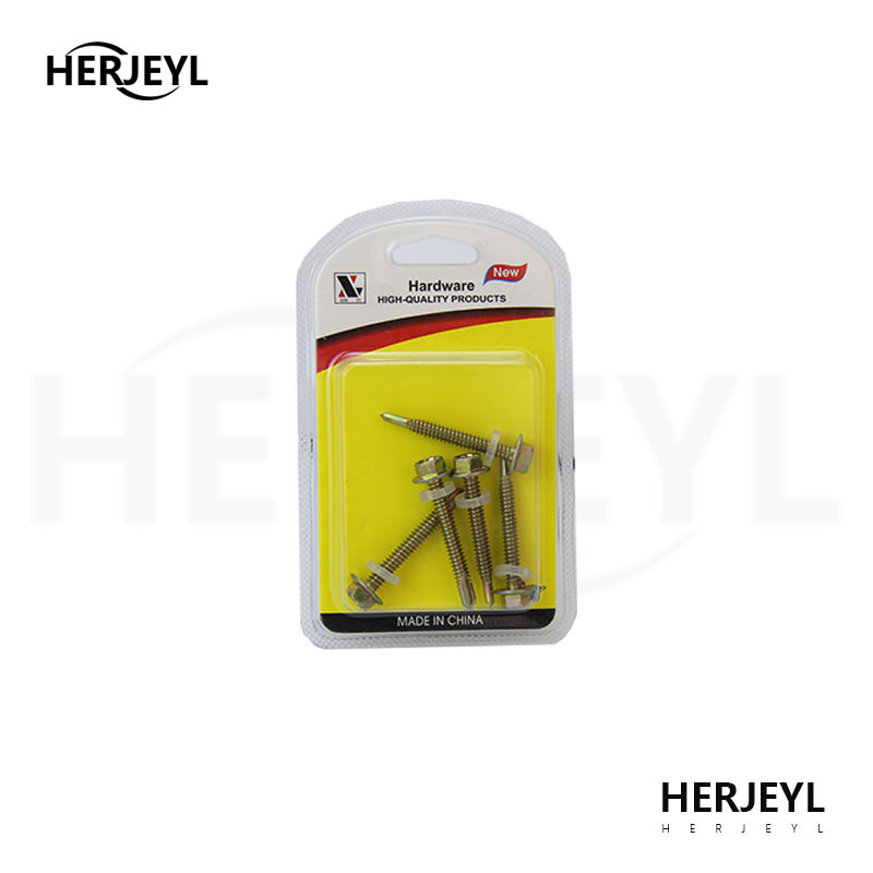 Venta directa de fábrica accesorios de hardware hardware de muebles cola de perforación hexagonal tornillos autorroscantes muebles tornillos de madera al por mayor hogar