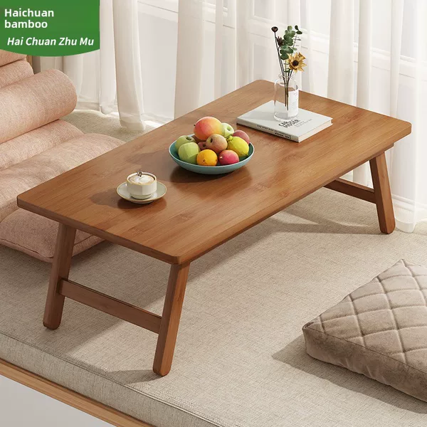 Japanese-Style Small Coffee Table Tatami Bay Window Book Table Rectangular Balcony Foldableable Table Kang Table Tea Table Study Table