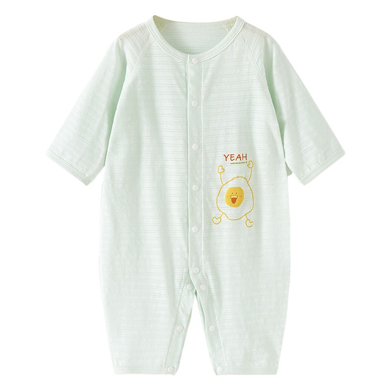 Mono para bebé, pijama de algodón fino de manga larga para verano, ropa para recién nacidos, ropa de verano para niños pequeños, ropa de bebé para niños y niñas
