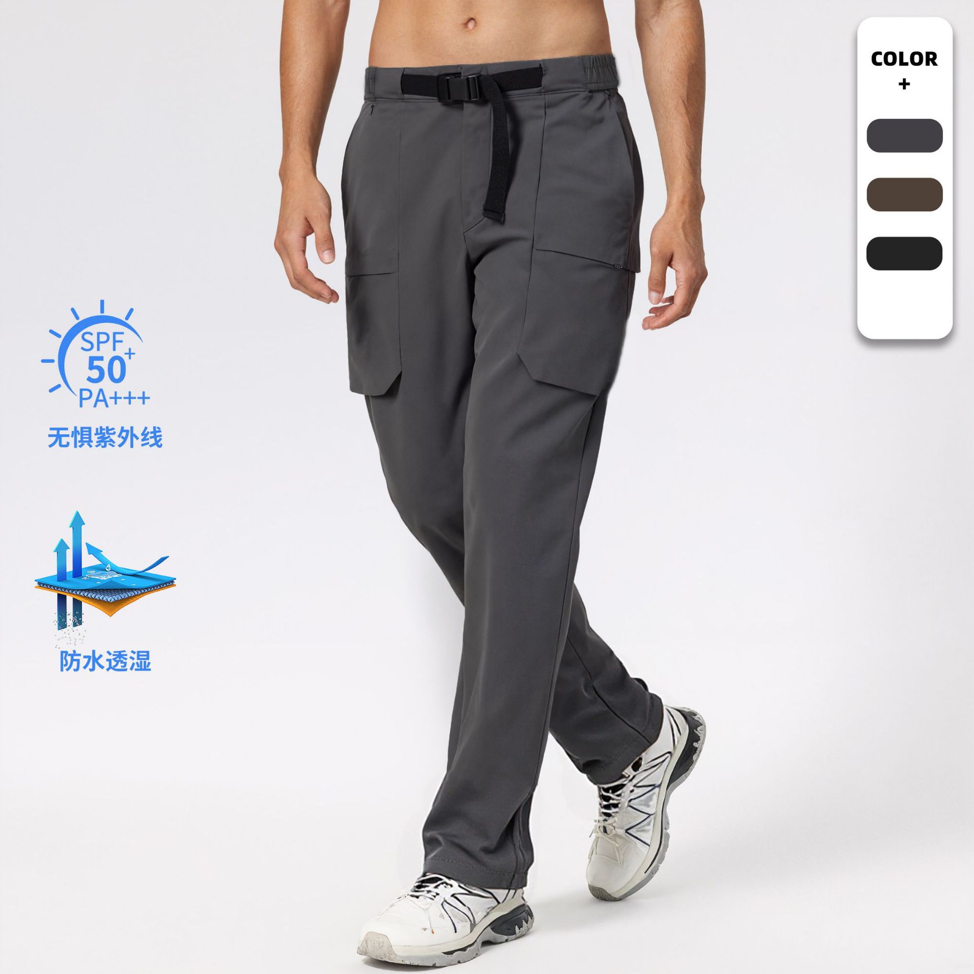 Pantalones de montaña al aire libre de pájaros pantalones de trabajo de cauda recta pantalones de nylon para hombres pantalones de secado rápido impermeables pantalones deportivos resistentes al desgaste