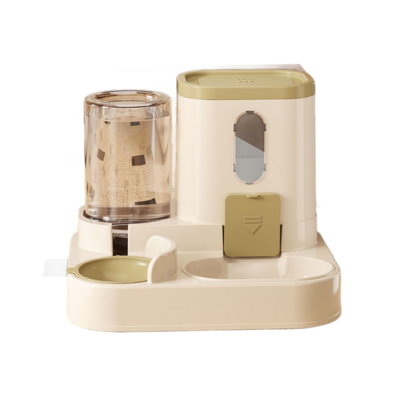 Tazón para gatos alimentador de agua para gatos de gran capacidad alimentador de grano de agua automático alimentador integral para mascotas para mascotas