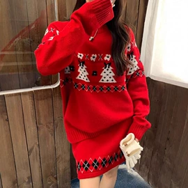 毛衣;女式针织衫;半身裙