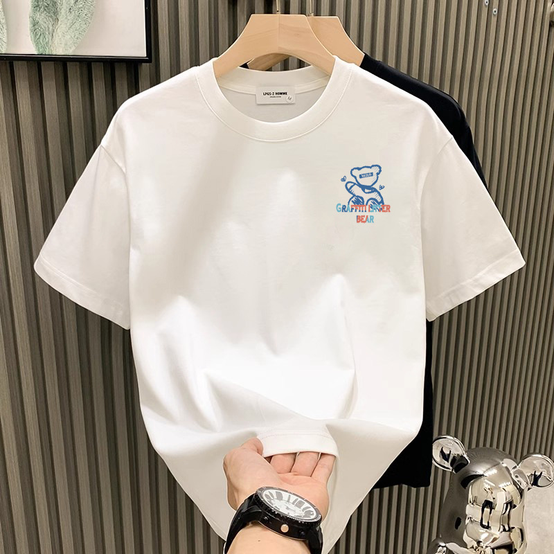 블루 베어 작은 라벨 [화이트]