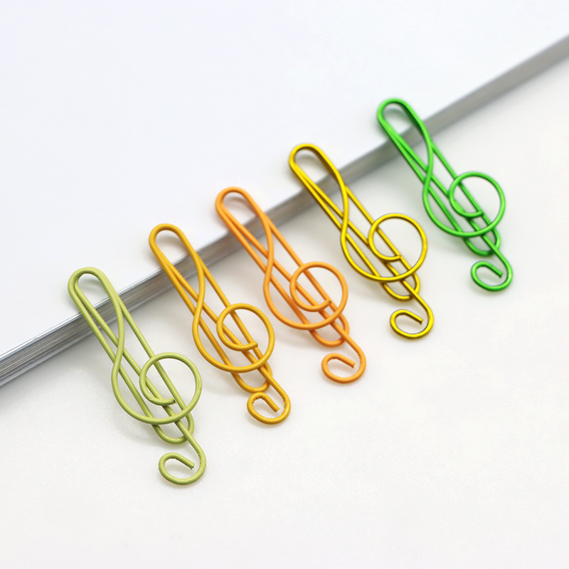 Nuevos productos 21 notas de color clips pet línea de plástico encapsulado de alto tono de música pin con fábrica de embalaje en stock