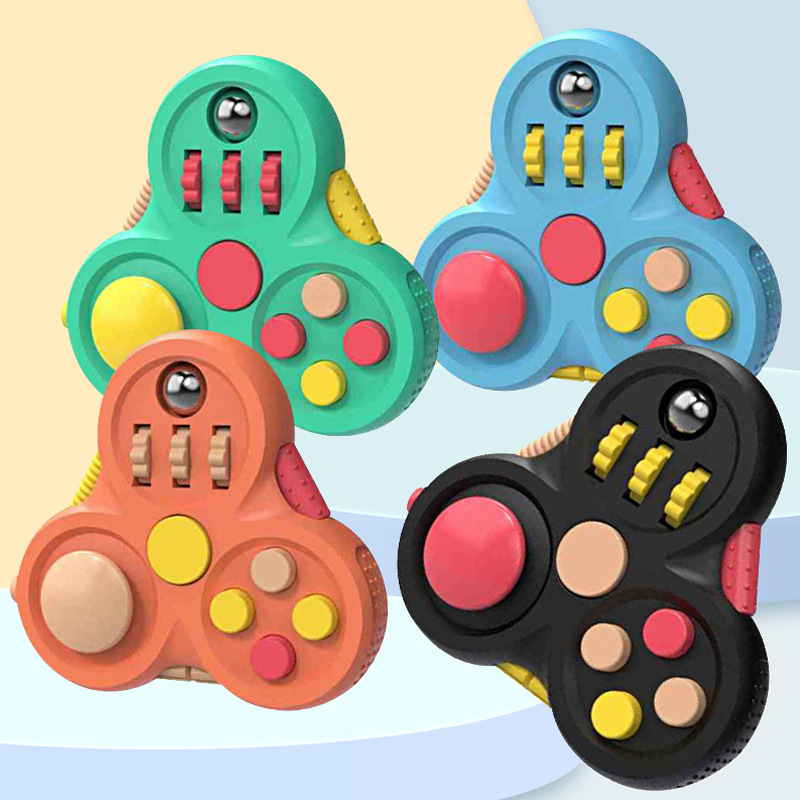 Fidget Pad减压手柄 陀螺魔方游戏手柄指尖游戏创意解压玩具|undefined
