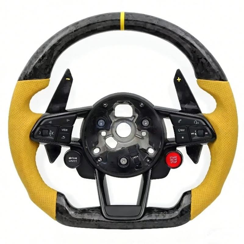 Suitable for Audi TT A4 B5 B6 B7 S5 B9 R8 A8 D3 S3 upgraded carbon fiber steering wheel