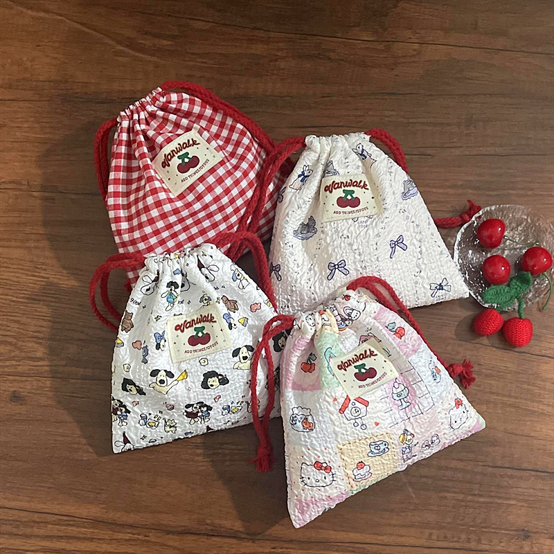 25 Convenient Makeup Wash Bag Travel Auntie Towel Storage Bag Large Capacity Drawstring Beveling Jewelry Storage Bag