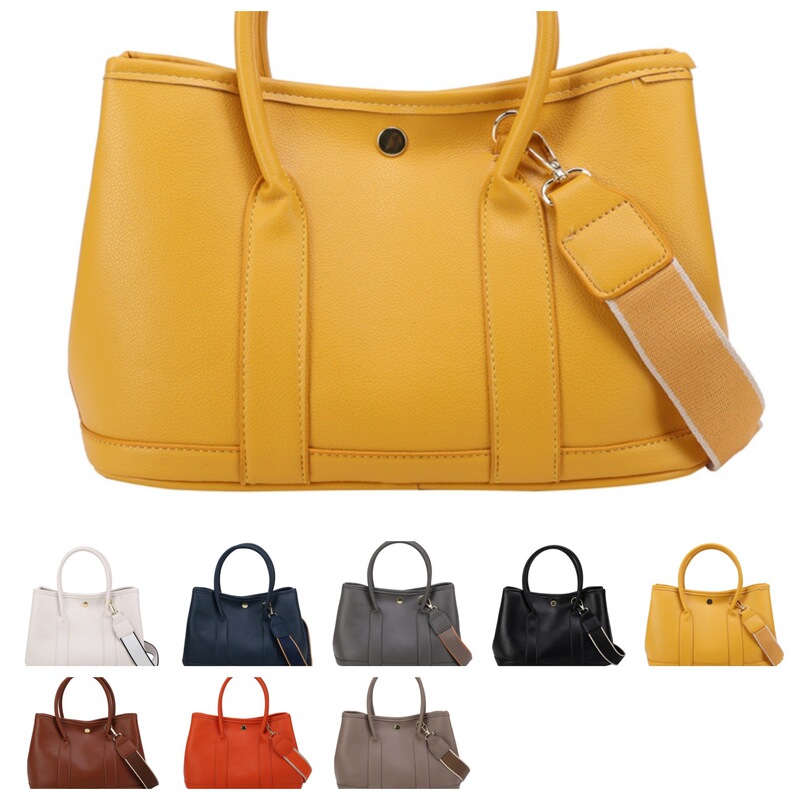 Cross-Border Simulated Leather Pebbled Pattern One-Shoulder Cross-Body Handheld Garden Bag Fashion Shopping Bag Bucket Tote Business Women's Bag