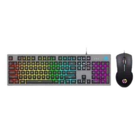 HP/HP K100 USBゲームキーボードマウスセット有線浮上発光デスクトップノートパソコン|undefined
