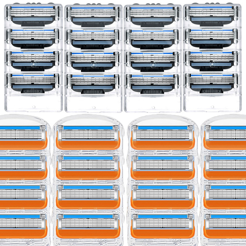 Five-layer orange three-layer black manual razor replacement head for Gillette front speed 3 front hidden 5