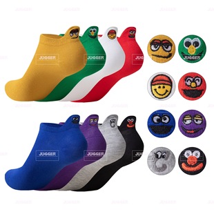 Spring and Summer Embroidered Women's Socks, College Style, Non-Slip Heel, Cotton Socks, Women's No-Show Socks, Invisible Socks, Casual and Versatile