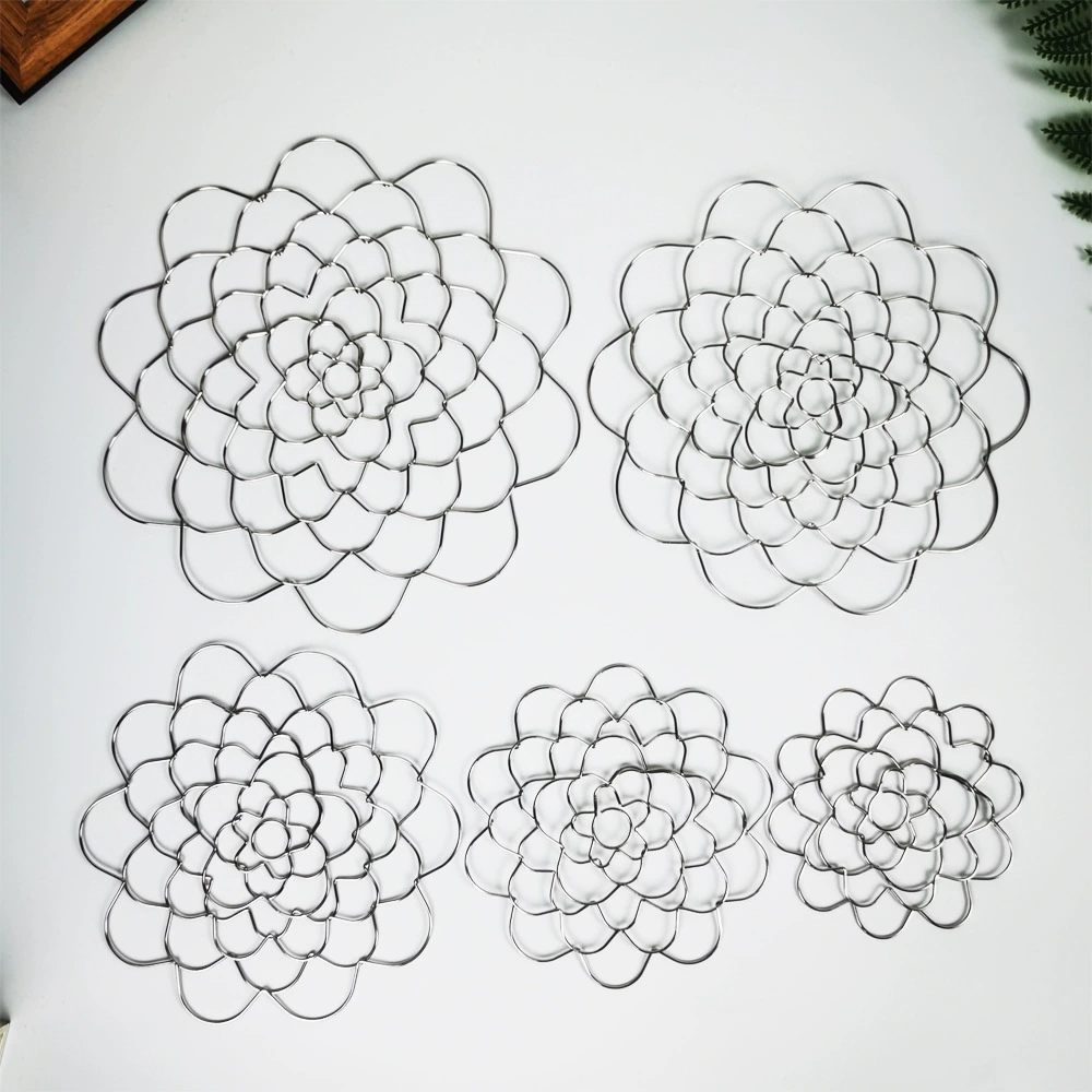 Modern minimalist wrought iron stainless steel flower arrangement aids a variety of multi-color wire crafts flower arrangement aids