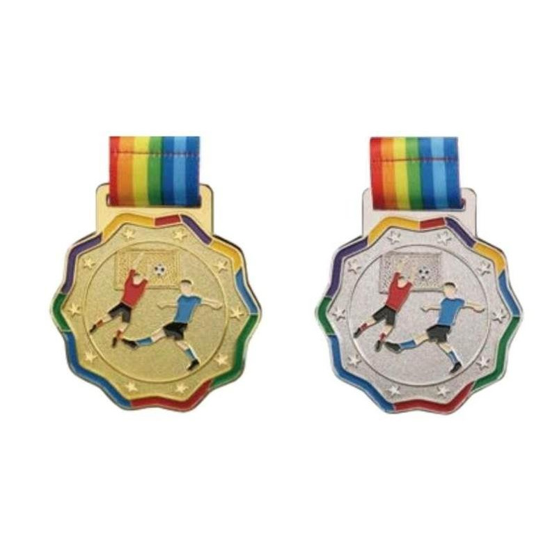 Medalla Juegos de Metal Escuela Estudiantes Jardín de infantes Fútbol Infantil Baloncesto Bádminton Volleyball Conmemoración de Honor