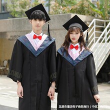 学位学士服毕业礼服大学生男女学院风工科本科文科硕士博士导师袍