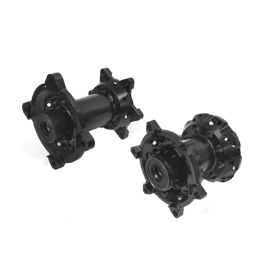 Rear Thickeneded 36-Hole Hub Cnc – Motorcycle wheel hub - a-set-of-front-and-rear-black-wheel-hubs