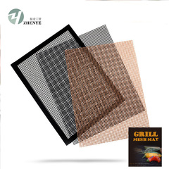 Glass Fiber Grill Mat Glass Fiber Non-stick Reusable BBQ Tool for Camping Picnic