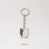 Keychain-Wings of Freedom [Silver Black]