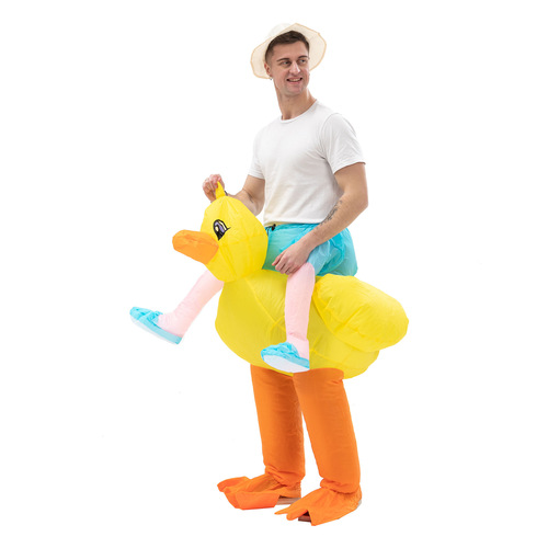 Cross-border cute children riding and walking animal mounts chickens, dogs, pigs, ducks, cows and cats inflatable clothing for adults and children