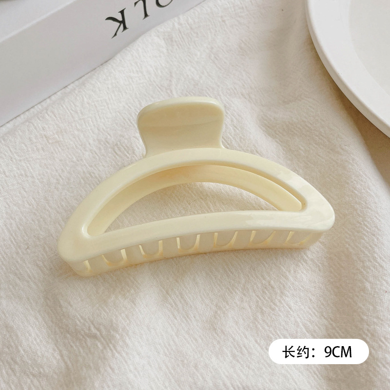 Pinza para el cabello con plato de perlas de invierno coreano para mujer, gran cantidad de cabello, clip para el cabello de tiburón, elegante temperamento, pinza para el cabello, tocado