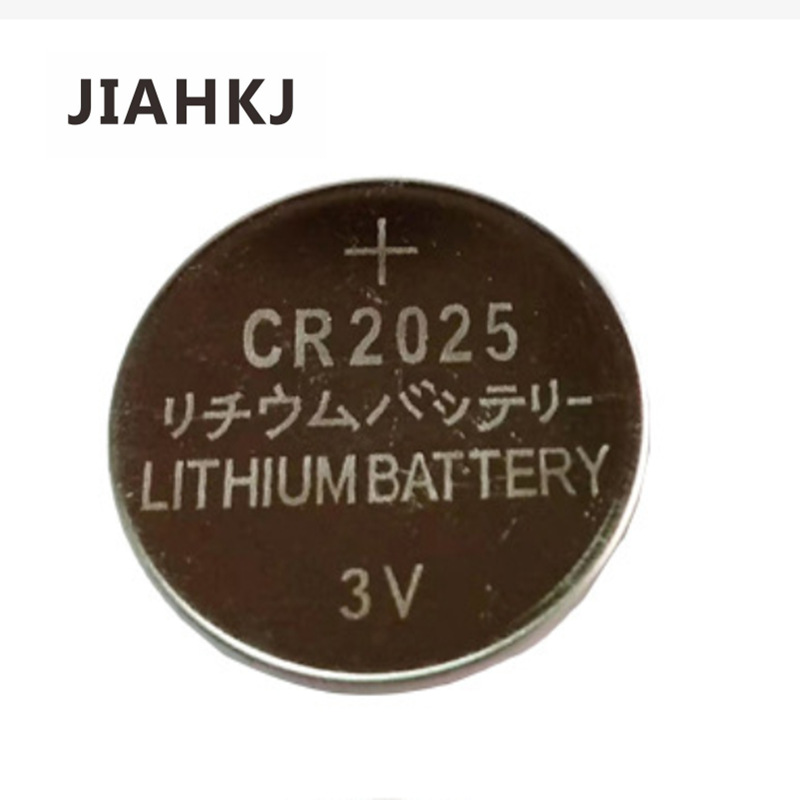 JIAHKJ厂家供应CR2025纽扣电池 150mah大容量汽车遥控器扣式锂电