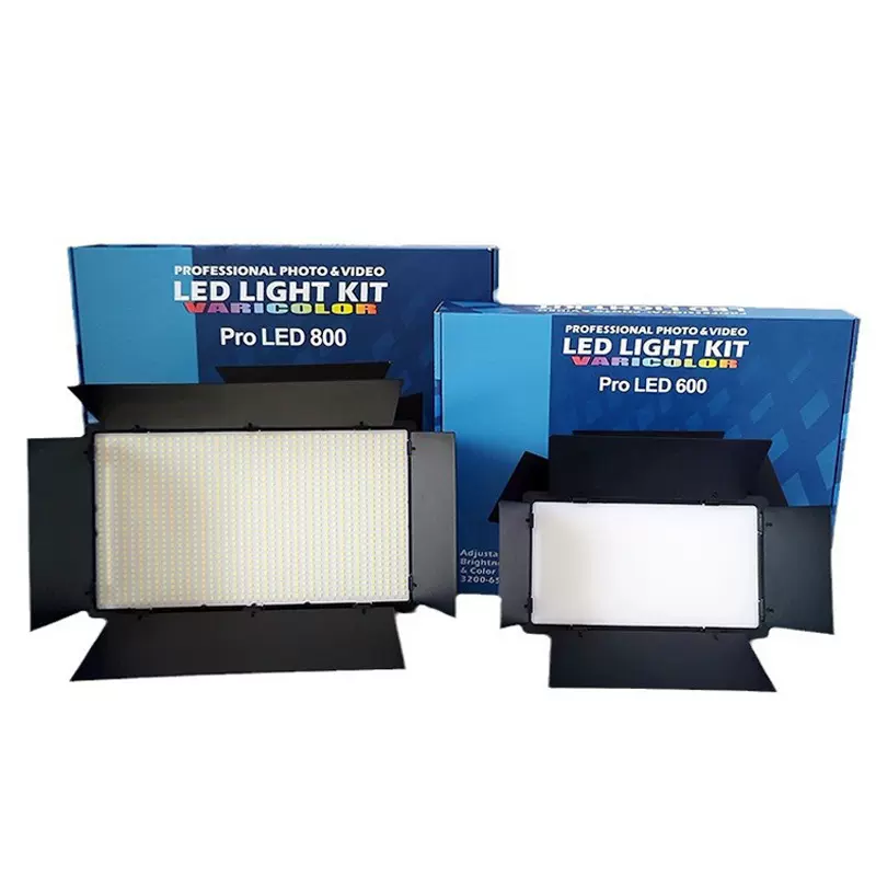 8寸四叶挡板直播补光灯 10寸便携可充电直播灯三色RGB拍摄平板灯