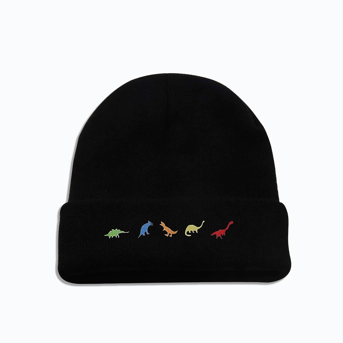 Autumn And Winter Fashion Cold-proof Woolen Hat Korean Version Trend Personality Five Dinosaur Knitted Hat display picture 6