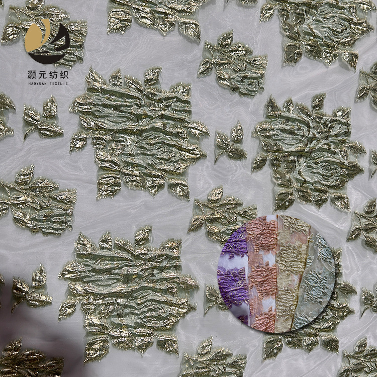 25 nuevo después de la tecnología tela de ergena poliéster toda la tela de ergena jacquard vestido de moda de mujer en stock