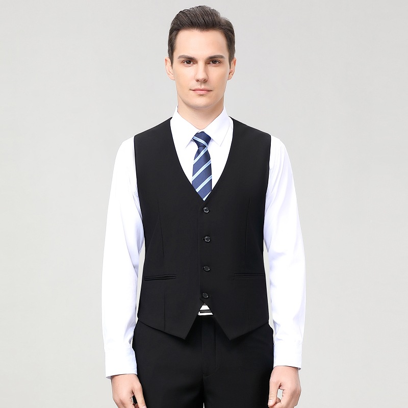 블랙 싱글 조끼