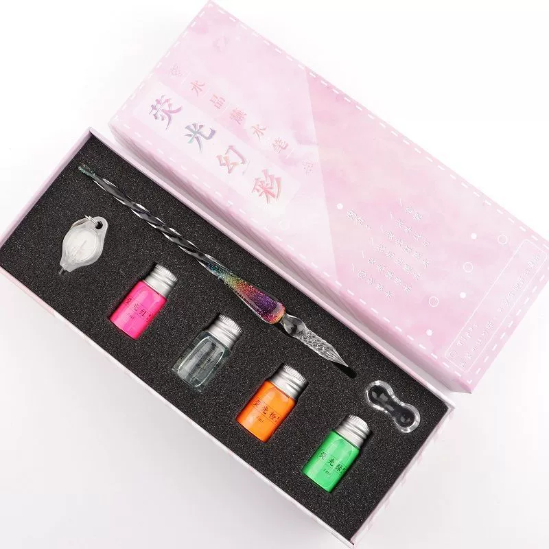 Glass rollerball pen for elementary school students, internet celebrity, Birthday gift