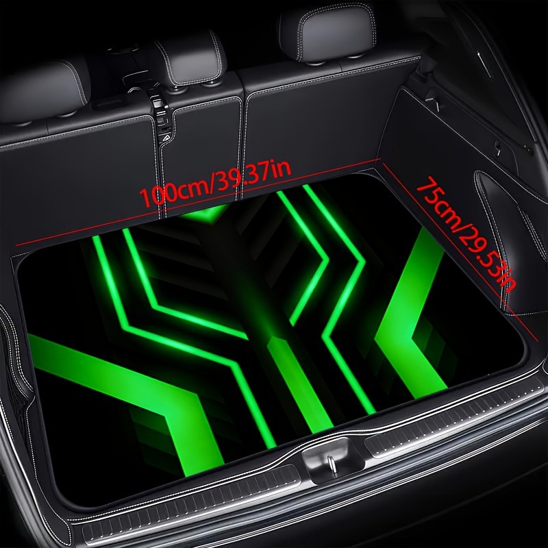 Cross-Border Amazon Cool Tech-Savvy Car Trunk Mat, All-Season Crystal Velvet Dirt-Resistant and Wear-Resistant Foot Mat