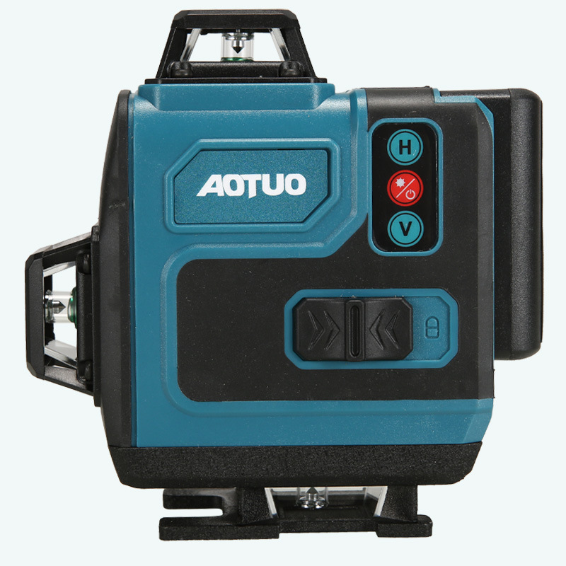 Nivel Láser de Línea Verde de 16 Líneas al por Mayor, Nivel de Pared, Nivel de Piso, Láser Infrarrojo Azul, Alta Precisión, Luz Fuerte