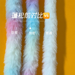 ウサギの毛のツイスト棒の巨大な密な太くて長い毛の毛の根の毛の条の手作りのdiyは毛皮の子犬のおもちゃの工場をまねて卸売りします。