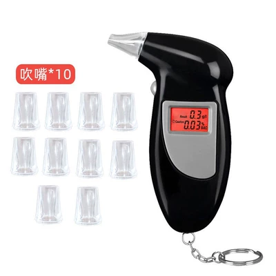 Air-Blown Drunk Driving Tester – Other Automotive Safety Supplies - alcohol-tester-5-mouthpieces-without-battery