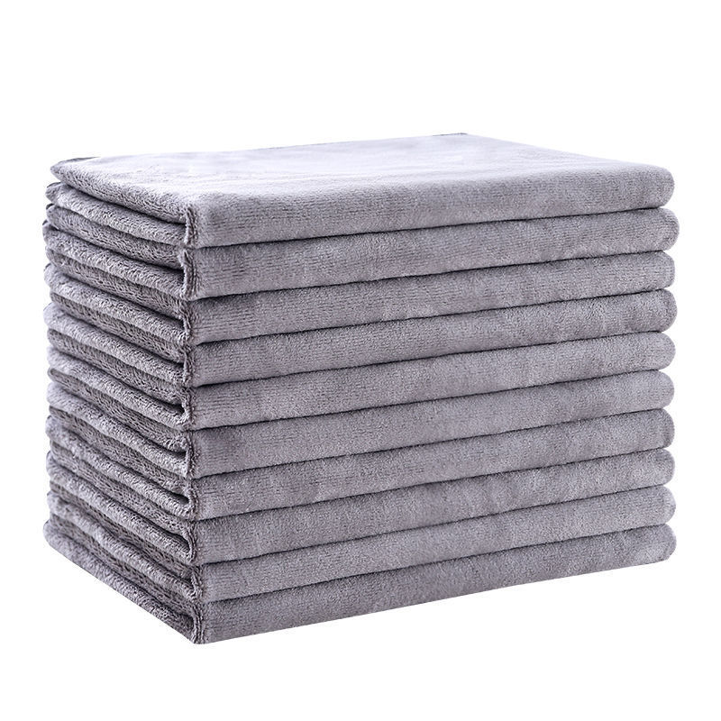 Fabricante al por mayor peluquería toalla salón de belleza peluquería especial absorción de agua pañuelo de microfibra personalizada impresión LOGO image 6