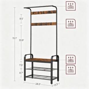 VASAGLE �¼�,��Ь�ʵĴ�d��,����ñ�ܵ�����L��,4 �� 1,�� 9