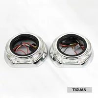 Модификация объектива 3,0-дюймовый световод Tiguan Встроенная декоративная крышка Светодиодная бленда с отверстием для глаз ангела