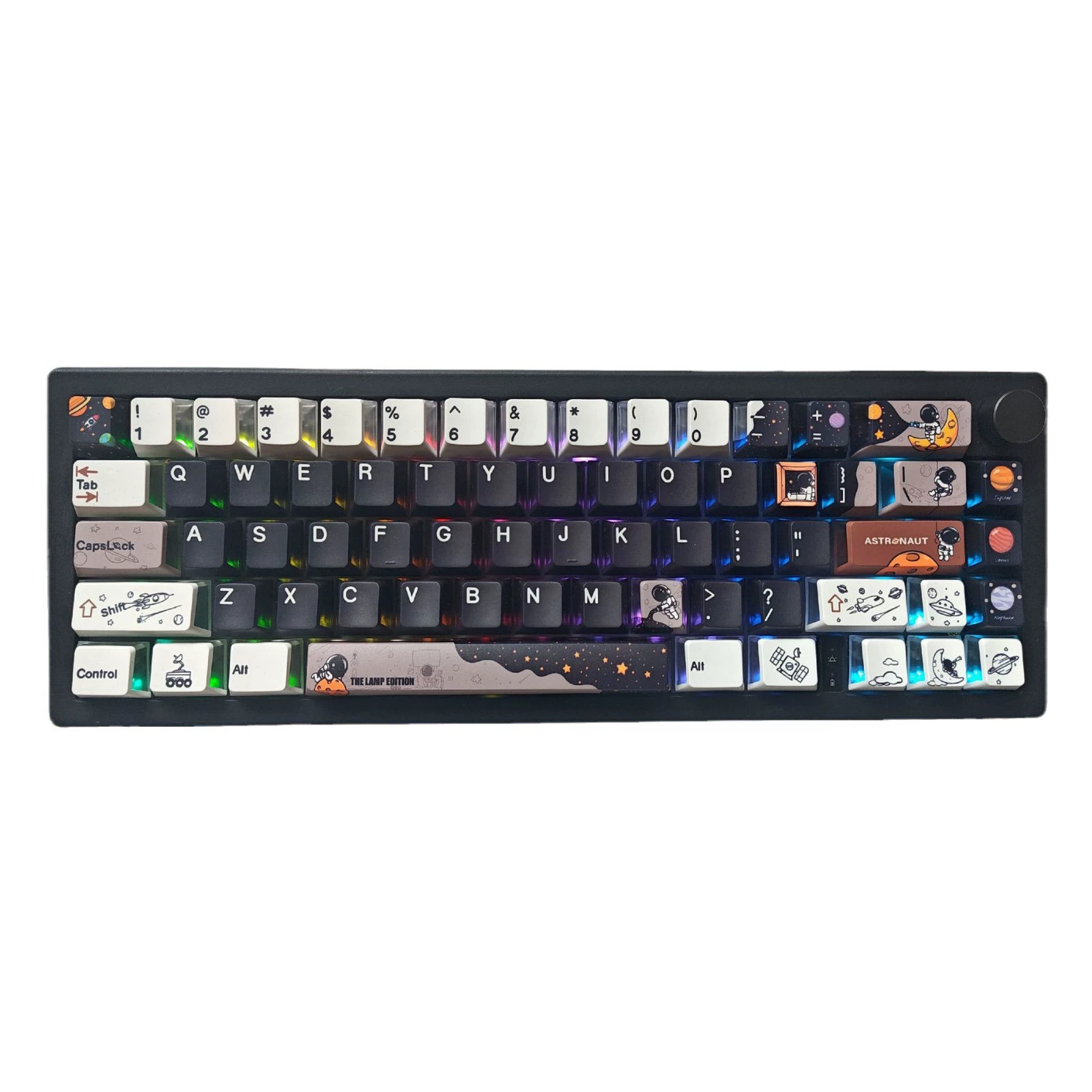 Трехсторонние прозрачные оригинальные высокие оригинальные keycap пятисторонняя тепловая сублимация PBT keycap space тема