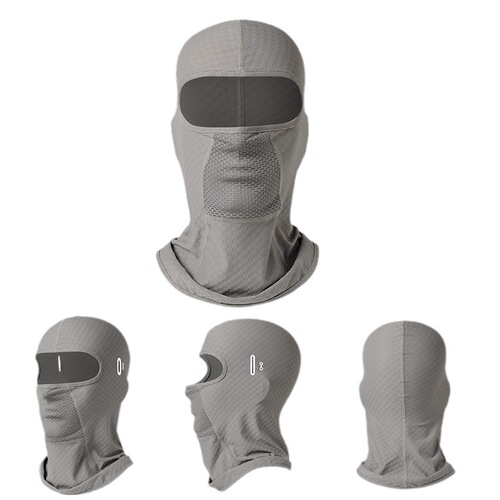 Summer motorcycle liner mask covers the whole face with glasses holes for outdoor sports quick-drying cycling ice silk sun protection hood