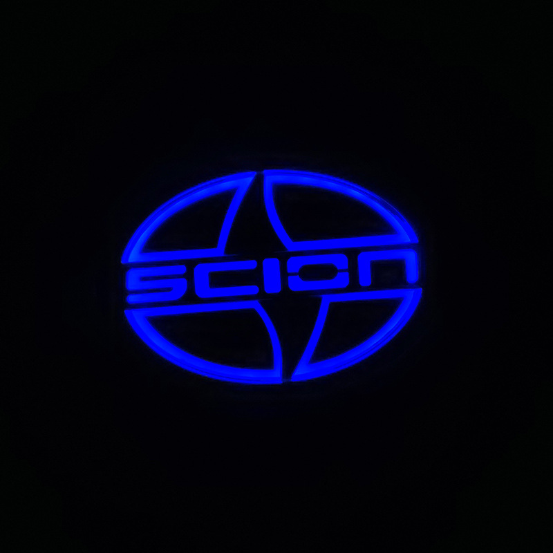 Aplicable a la luz del logotipo del coche Toyota 5D norteamericano logotipo luminoso Sain SCION luz trasera LED luz fría luz luminosa luz del logotipo del coche