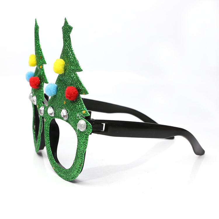 Árbol de Navidad transfronterizo gafas fiesta de Navidad para adultos niños árbol de Navidad gafas árbol de Navidad punto gafas