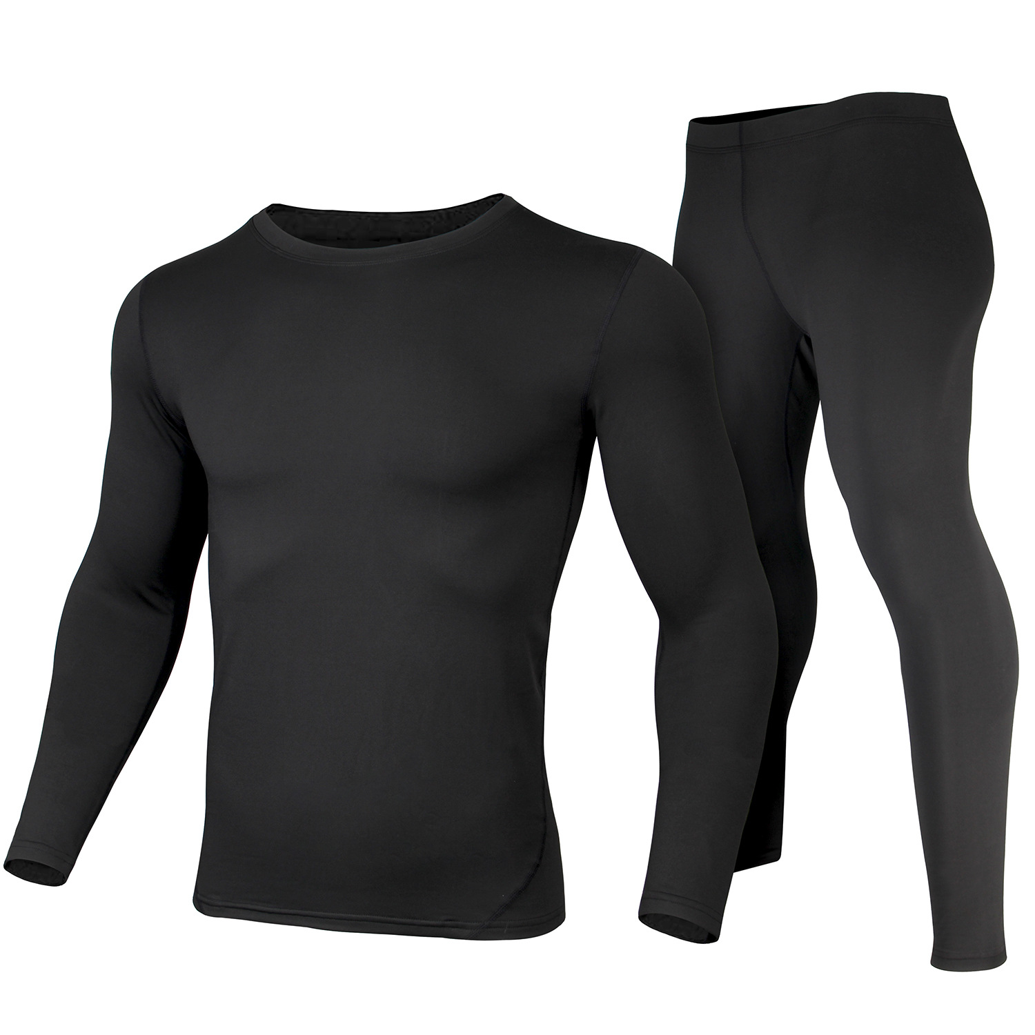 Herobiker ropa interior térmica traje de esquí la motocicleta apretado largo Johns invierno cuello redondo otoño
