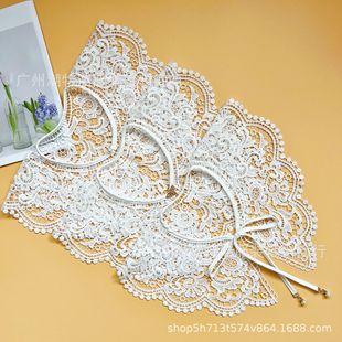 New casual multi-functional fake collar elegant Super fairy Mori decorative collar age-reducing hollow all-match neck protection shirt collar